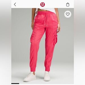 NWT Lululemon Dance Studio Relaxed-Fit Mid-Rise Cargo Pant Sz Medium Glaze Pink